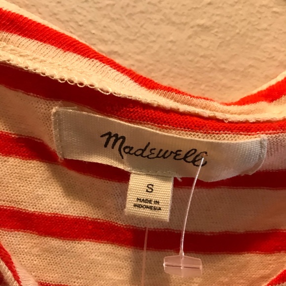 NWT. Madewell flutter sleeve t shirt. Small - Picture 5 of 5
